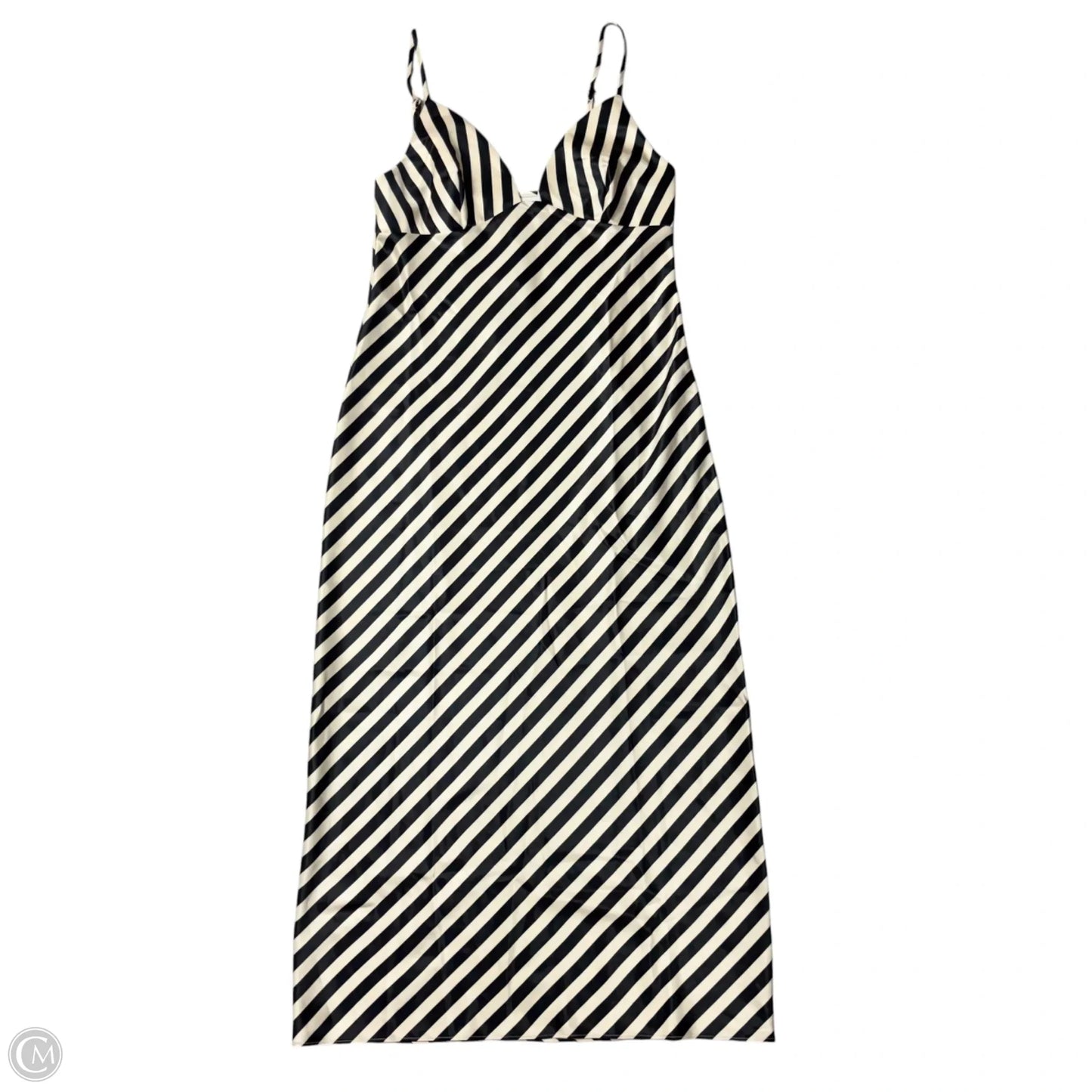 Dress Casual Midi By Shonajoy In Black & Tan, Size: Xs
