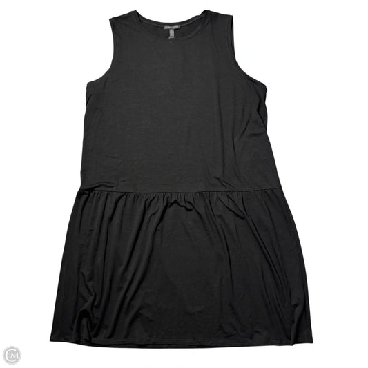 Dress Casual Midi By Eileen Fisher In Black, Size: Xl