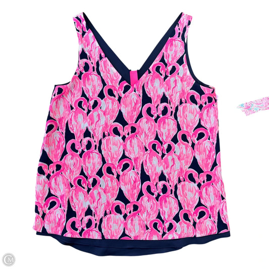 Top Sleeveless Designer By Lilly Pulitzer In Navy, Size: Xs