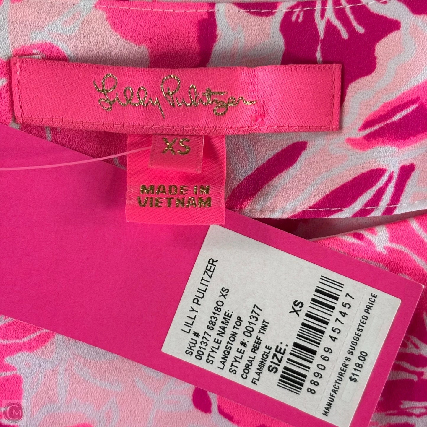 Top Long Sleeve Designer By Lilly Pulitzer In Floral Print, Size: Xs