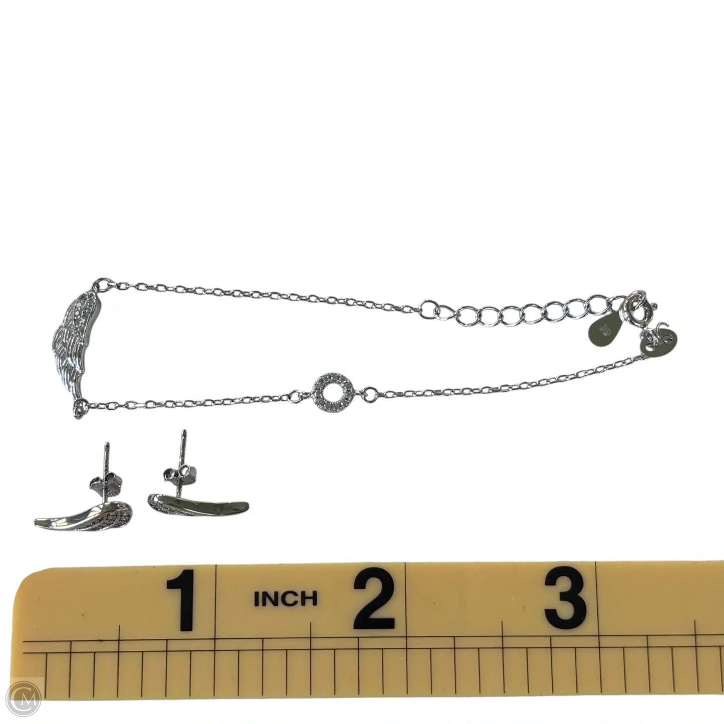 Bracelet Sterling Silver, Size: 02 Piece Set