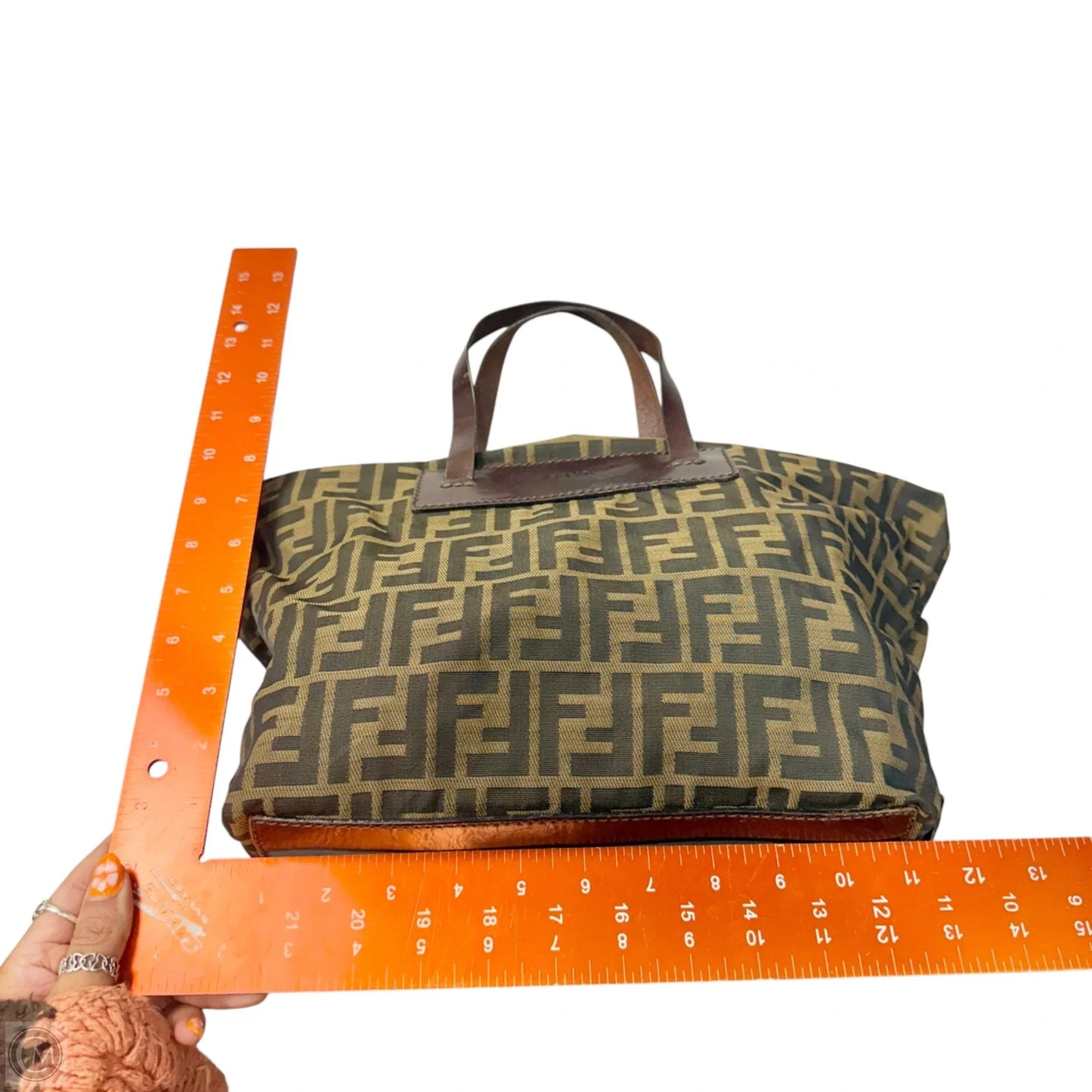 Tote Luxury Designer By Fendi, Size: Small