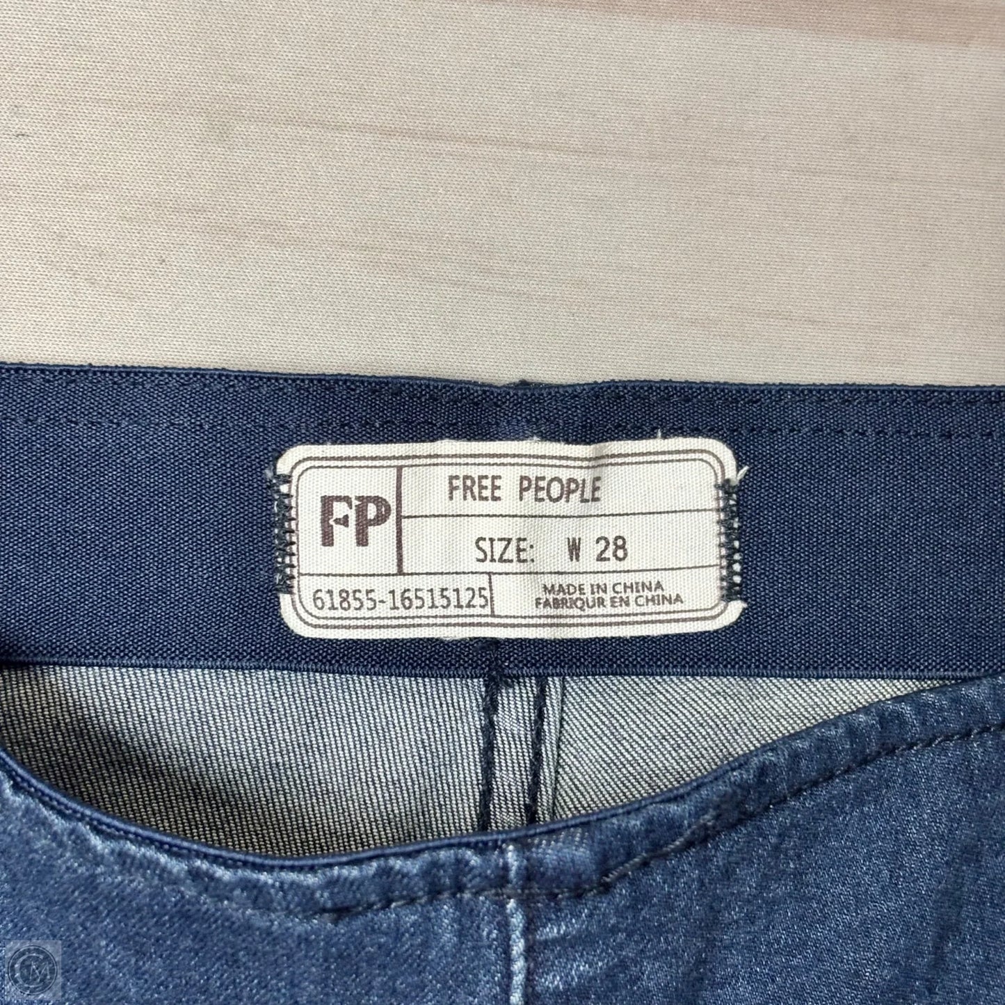 Jeans Flared By Free People In Blue Denim, Size: 6