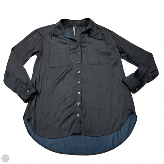 Blouse Long Sleeve By Anthropologie In Black, Size: Xs