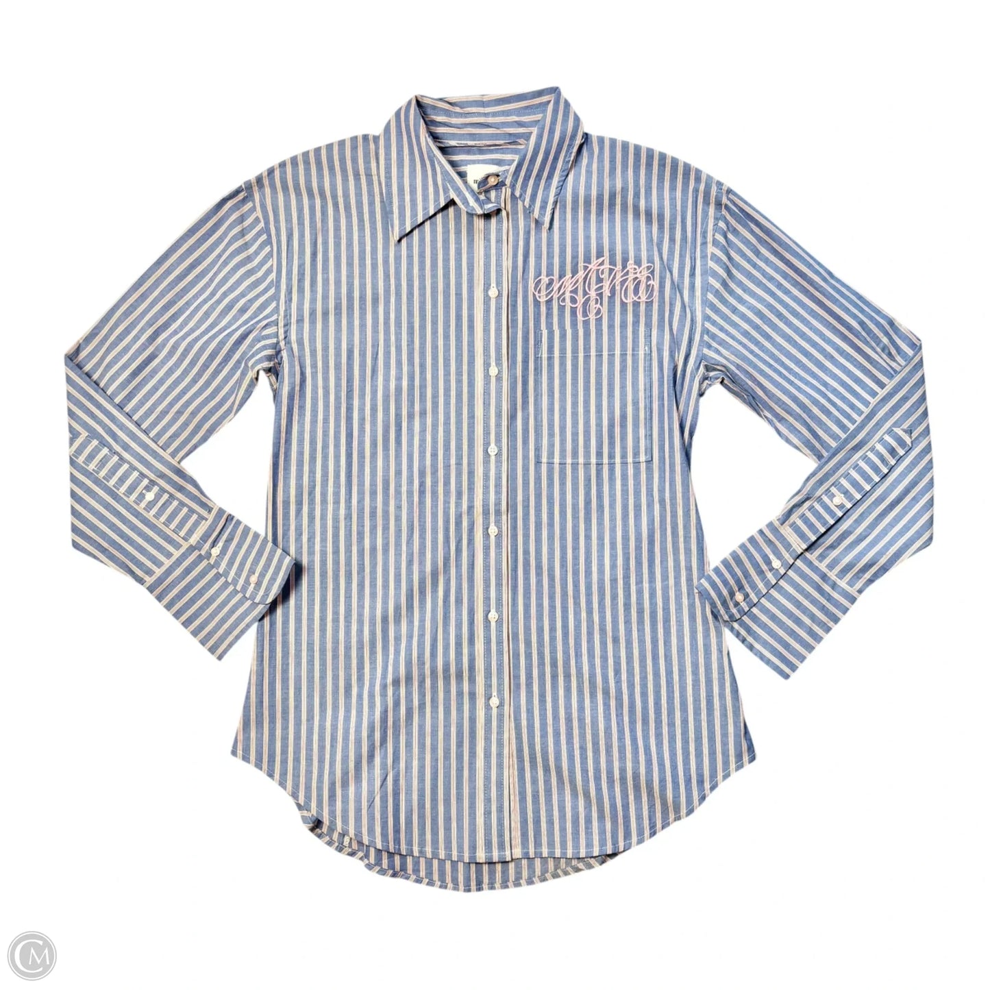 Top Long Sleeve By Maeve In Striped Pattern, Size: Xs