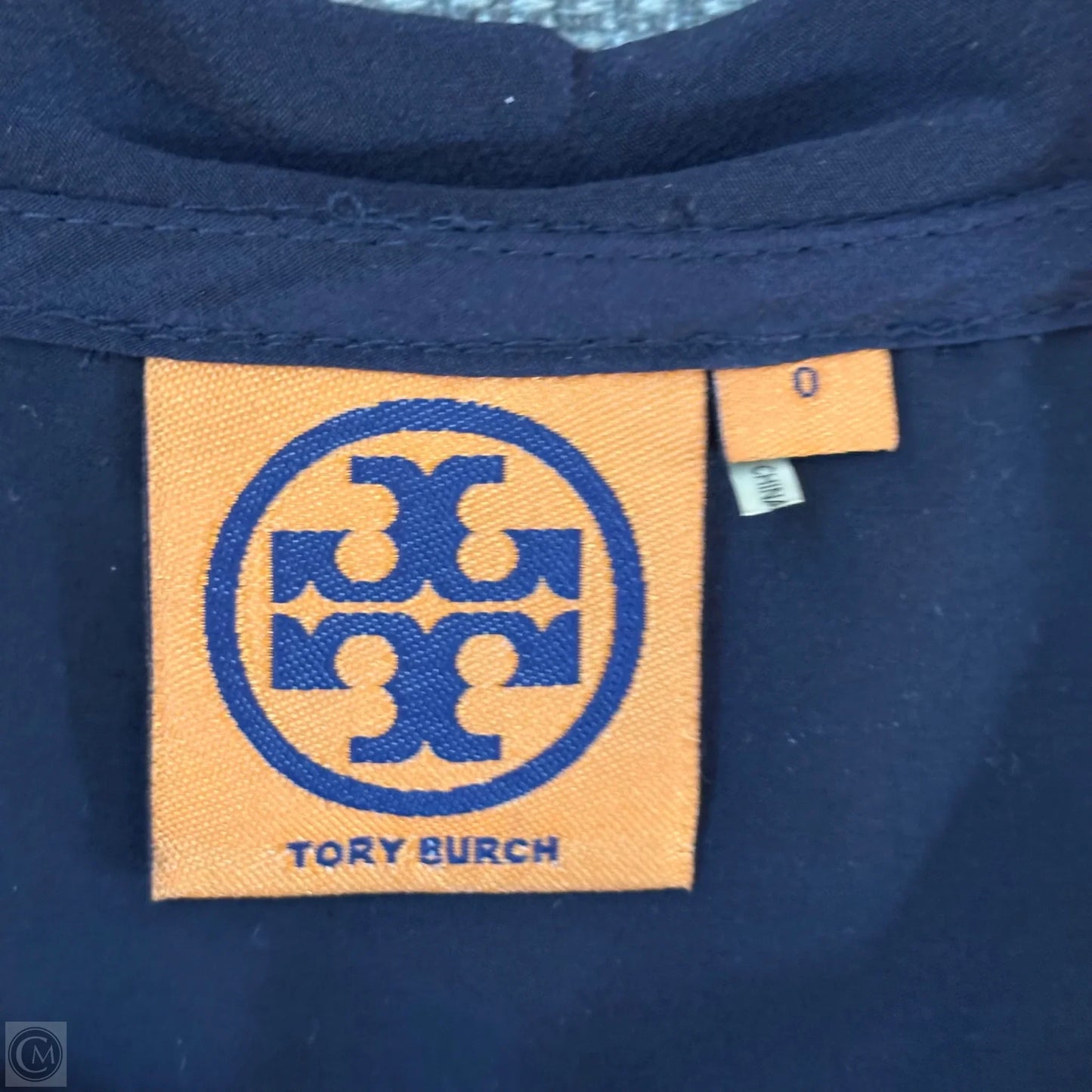 Top Sleeveless Designer By Tory Burch In Navy, Size: Xs
