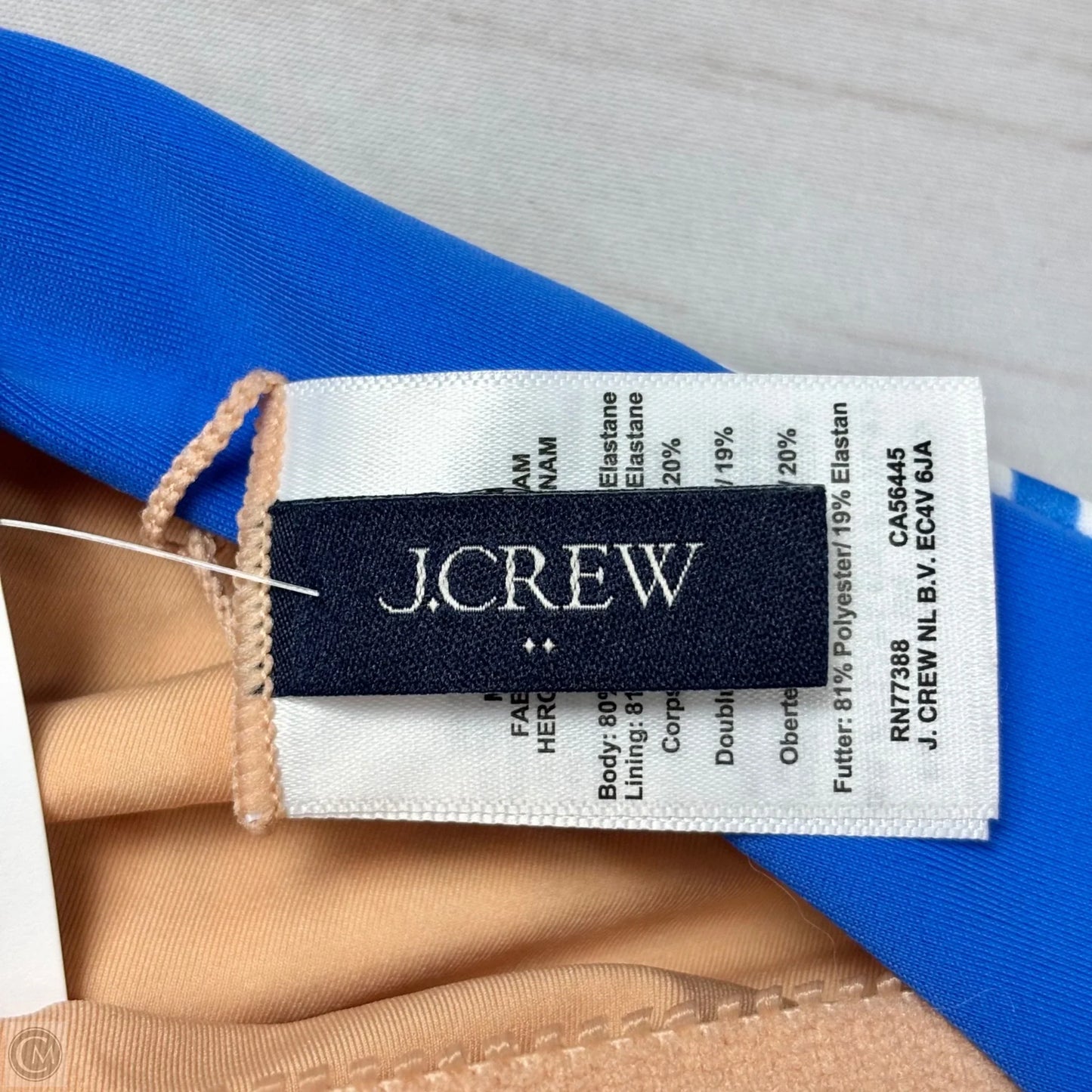 Swimsuit By J. Crew In Striped Pattern, Size: M