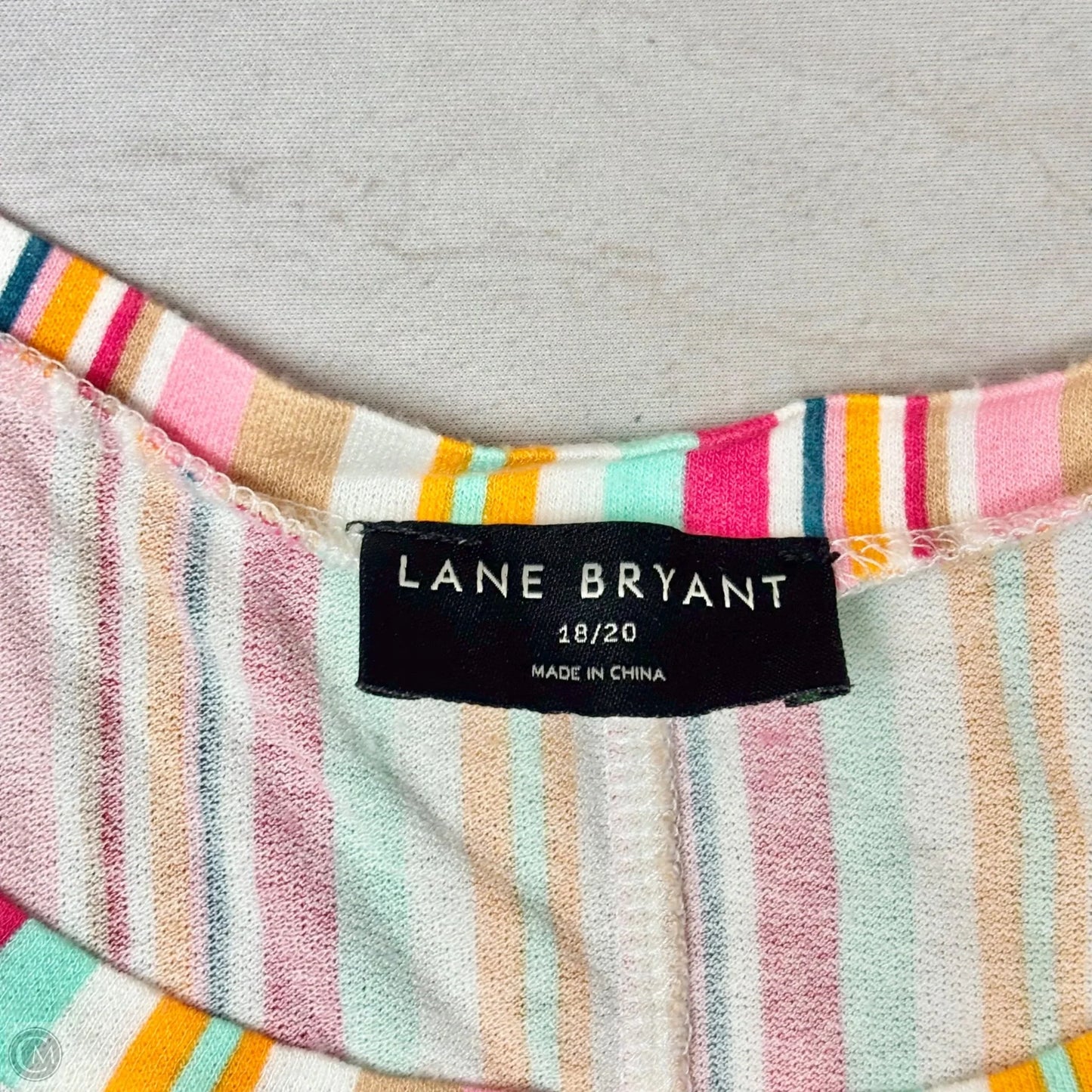 Top Sleeveless By Lane Bryant In Striped Pattern, Size: 2x