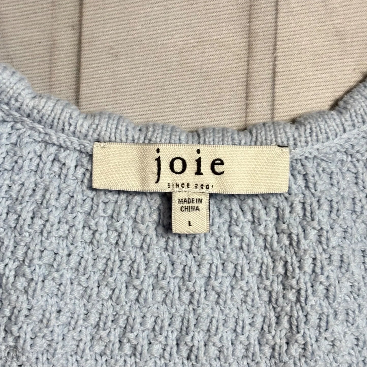 Sweater Short Sleeve By Joie In Blue, Size: L