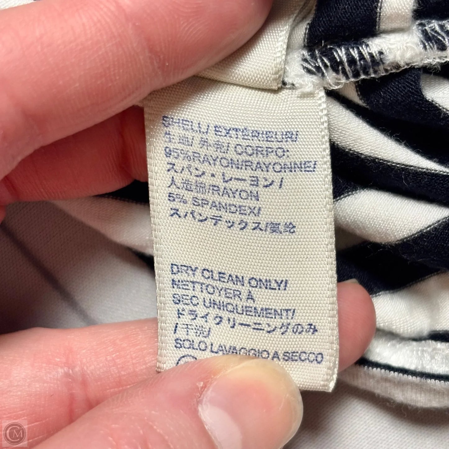 Dress Designer By Rebecca Minkoff In Striped Pattern, Size: M