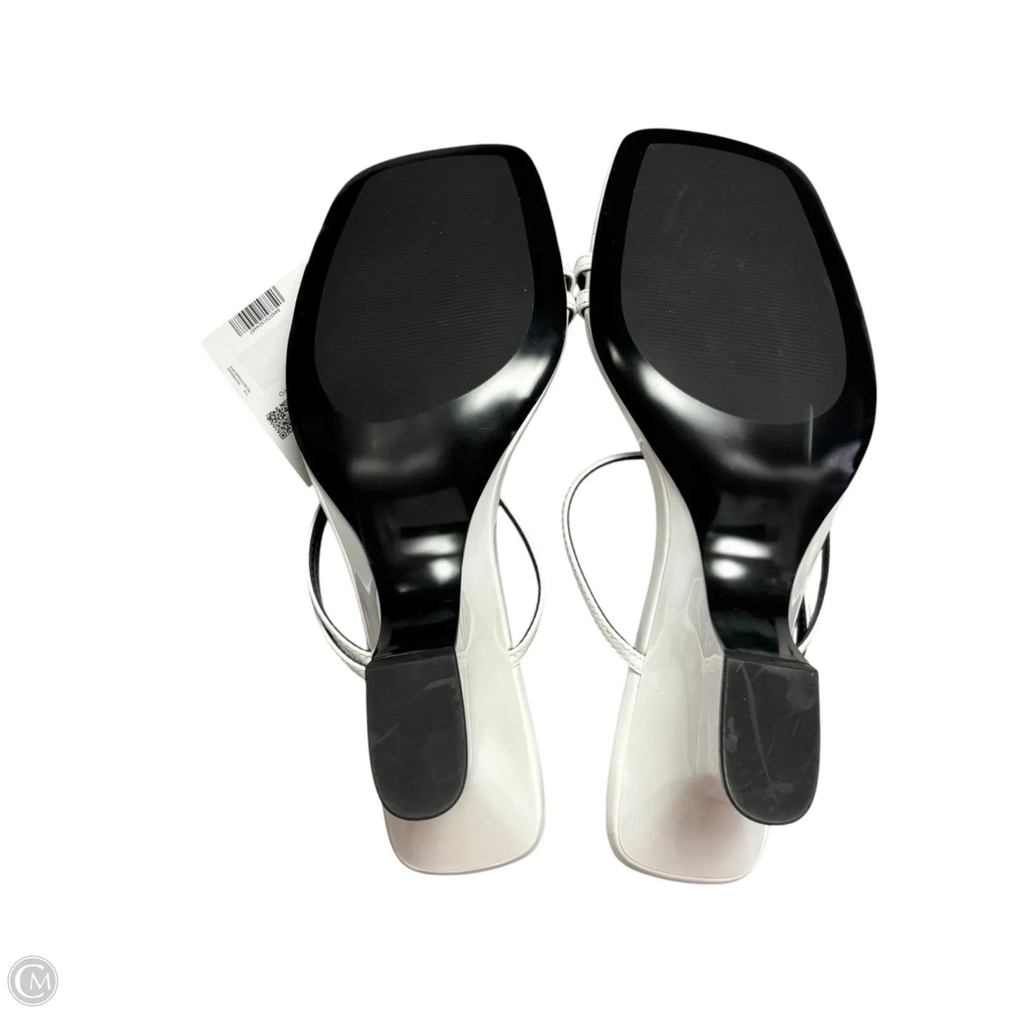 Sandals Heels Wedge By Mng In White, Size: 10