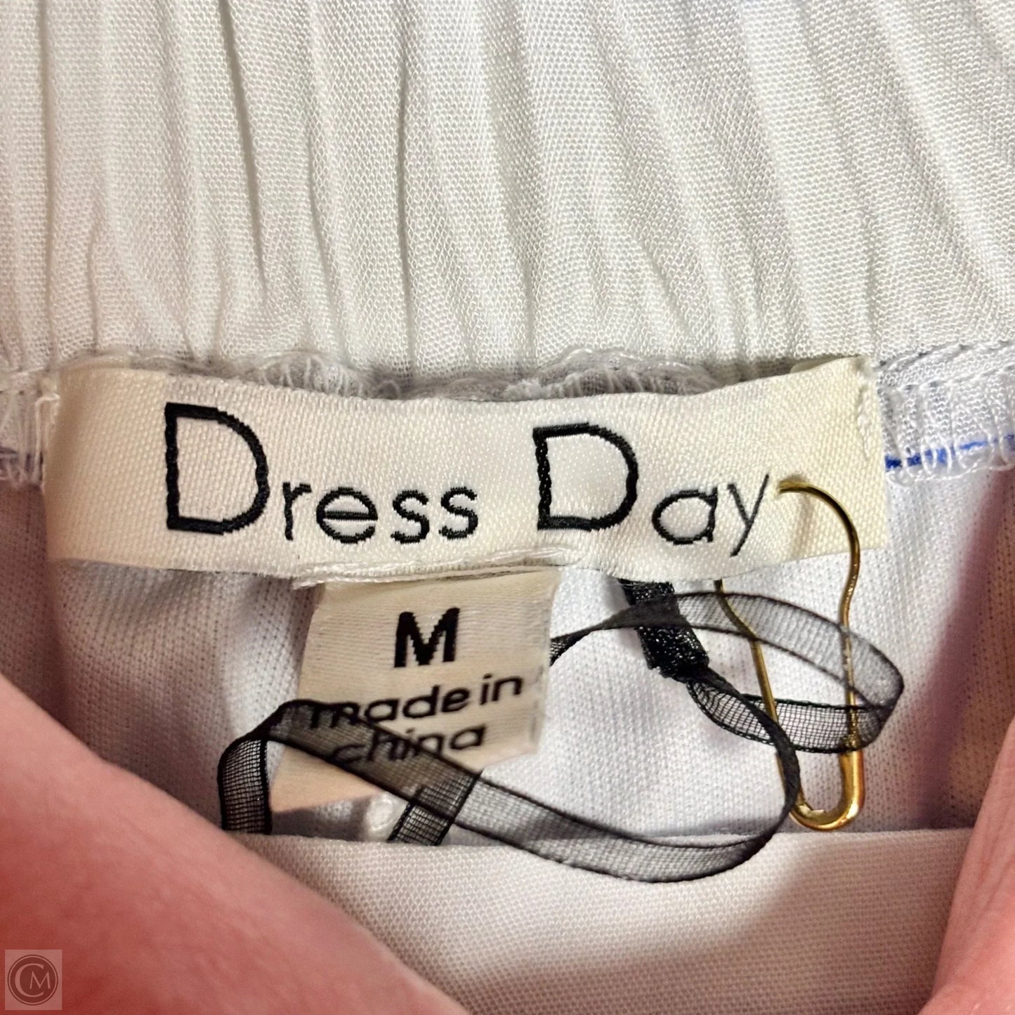 Pants Wide Leg By Dress Day In Blue & White, Size: M