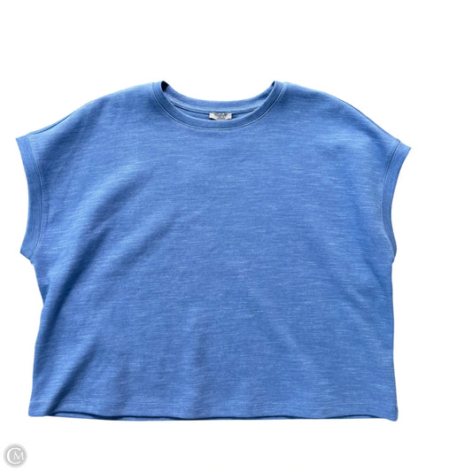 Top Short Sleeve By Talbots In Blue, Size: Xlp
