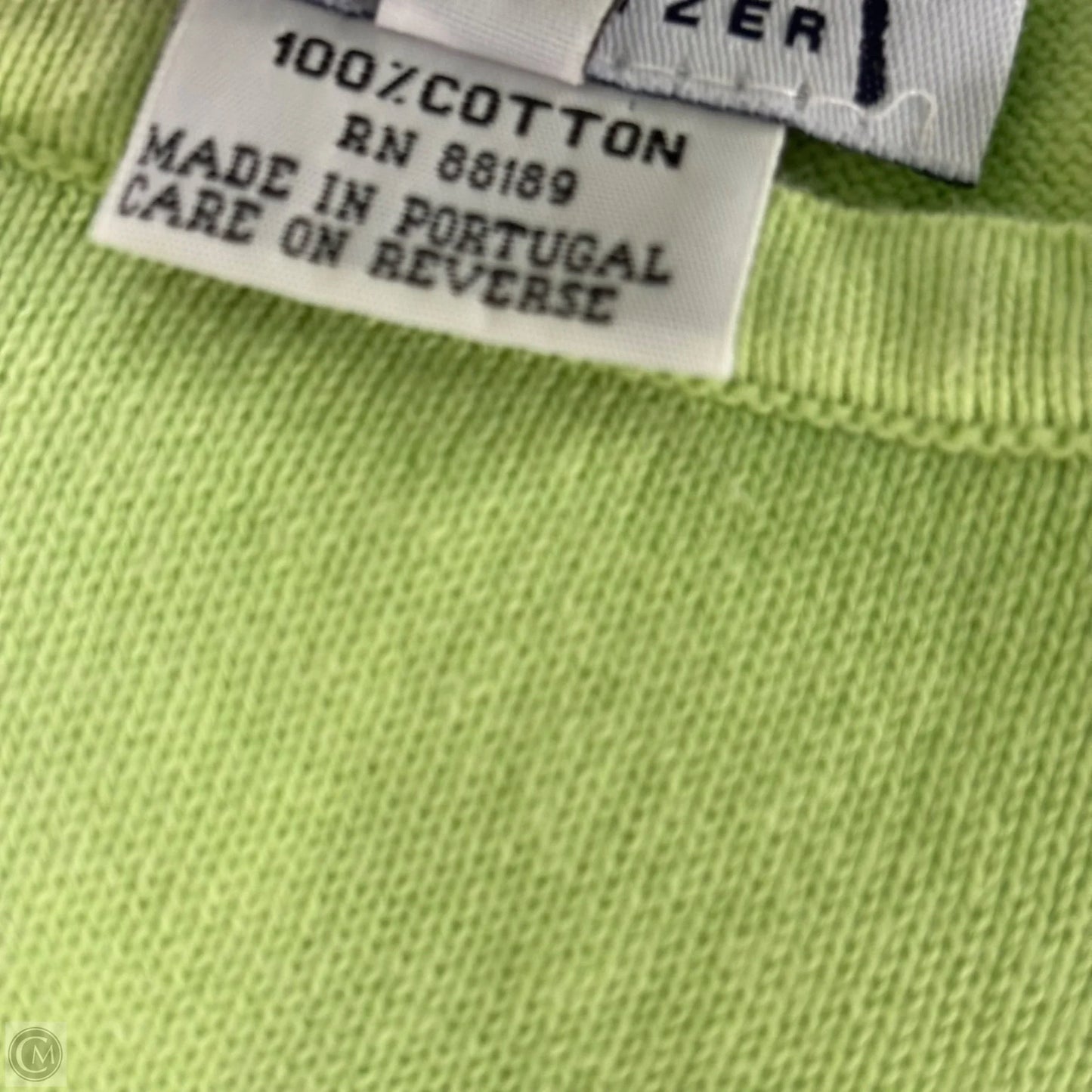 Top Short Sleeve Designer By Lilly Pulitzer In Green, Size: L