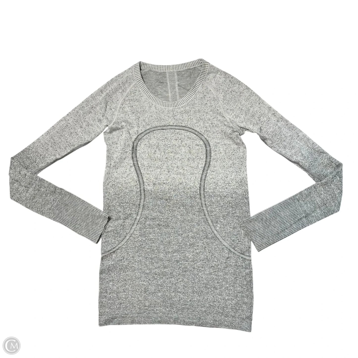 Athletic Top Long Sleeve Crewneck By Lululemon In Grey, Size: S