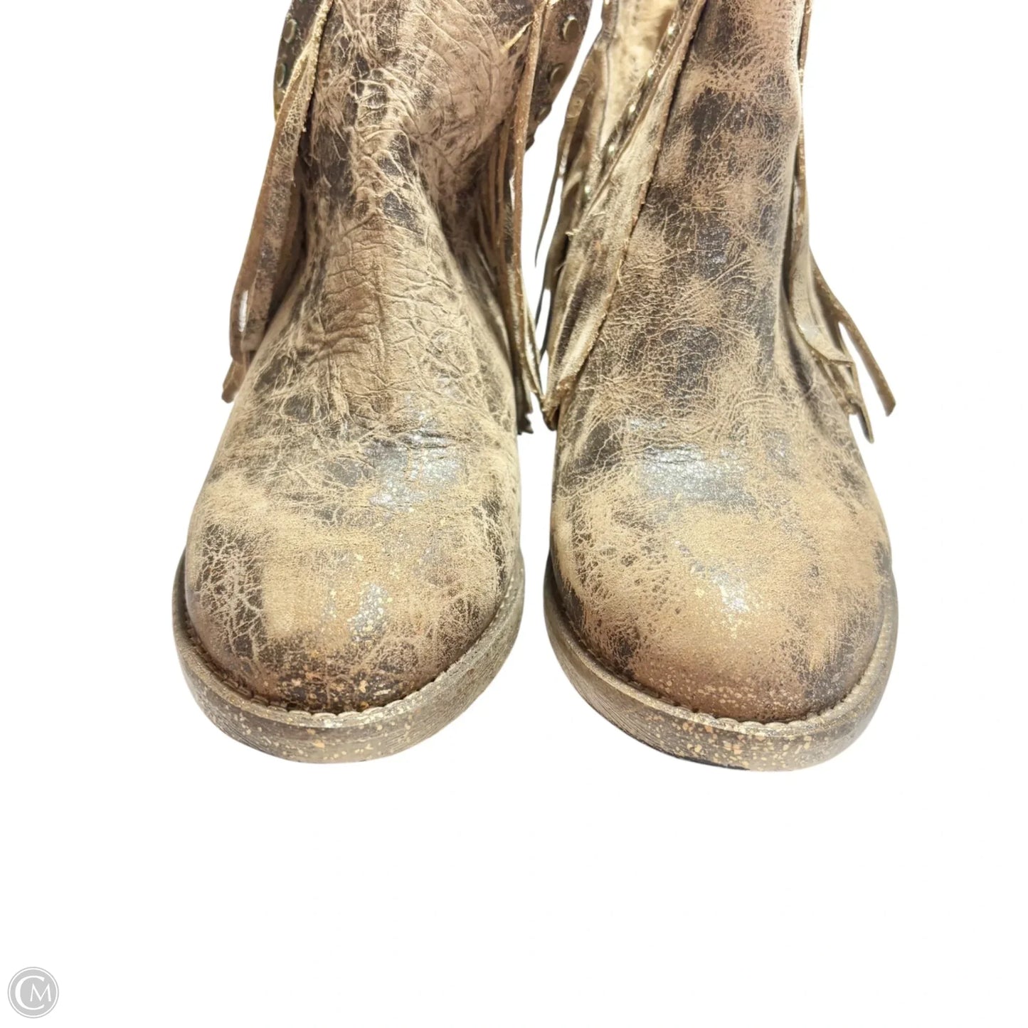 Boots Leather By Corral In Brown, Size: 5.5