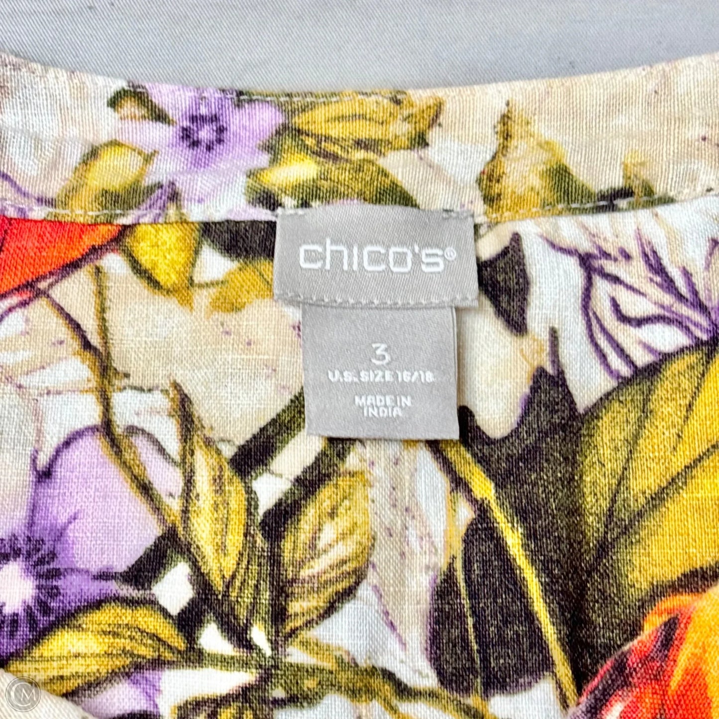 Dress Casual Short By Chicos In Floral Print, Size: Xl