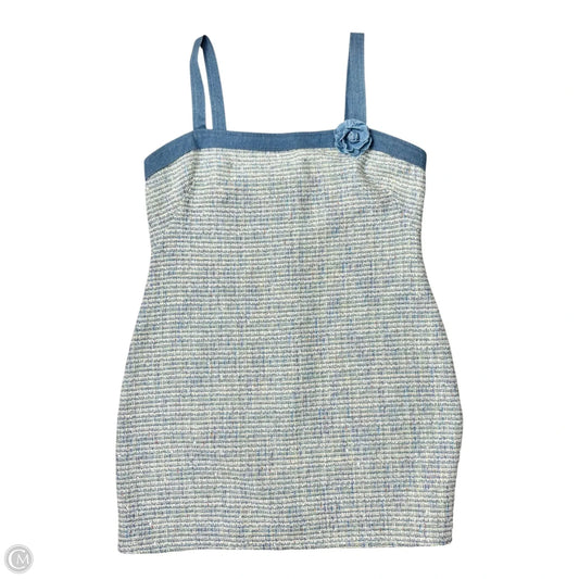 Dress Casual Short By City Studio In Blue, Size: 1x