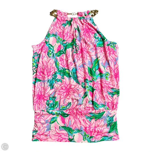 Top Sleeveless Designer By Lilly Pulitzer In Floral Print, Size: Xxs