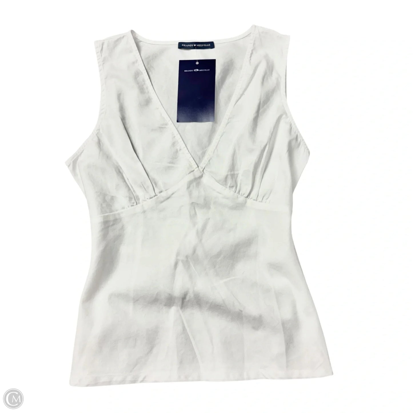 Top Sleeveless By Brandy Melville In White, Size: Osfm