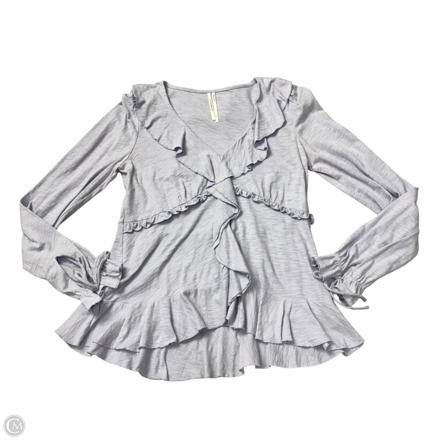 Top Long Sleeve By Anthropologie In Purple, Size: S