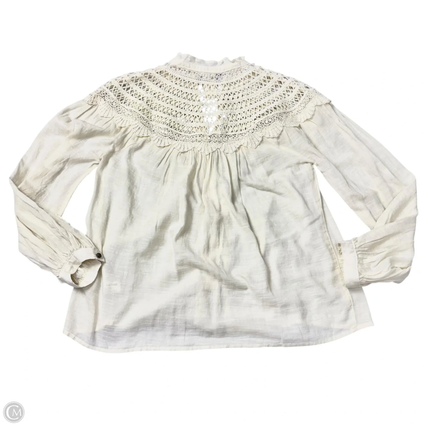 Top Long Sleeve By Pilcro In Ivory, Size: Xs