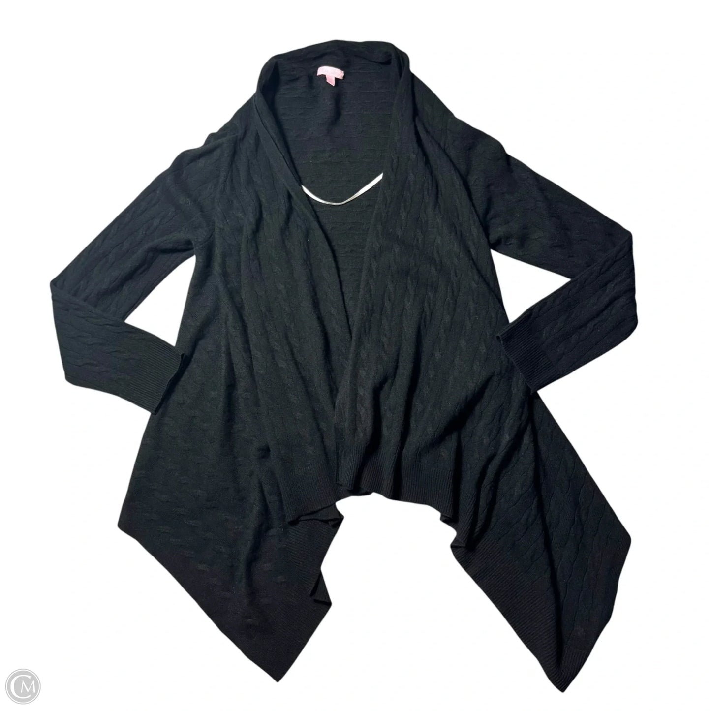 Sweater Cardigan Designer By Lilly Pulitzer In Black, Size: Xl