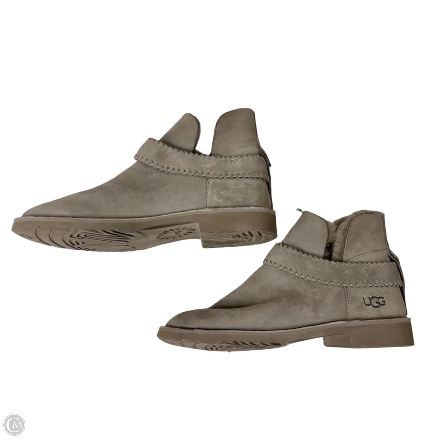 Boots Designer By Ugg In Grey, Size: 10