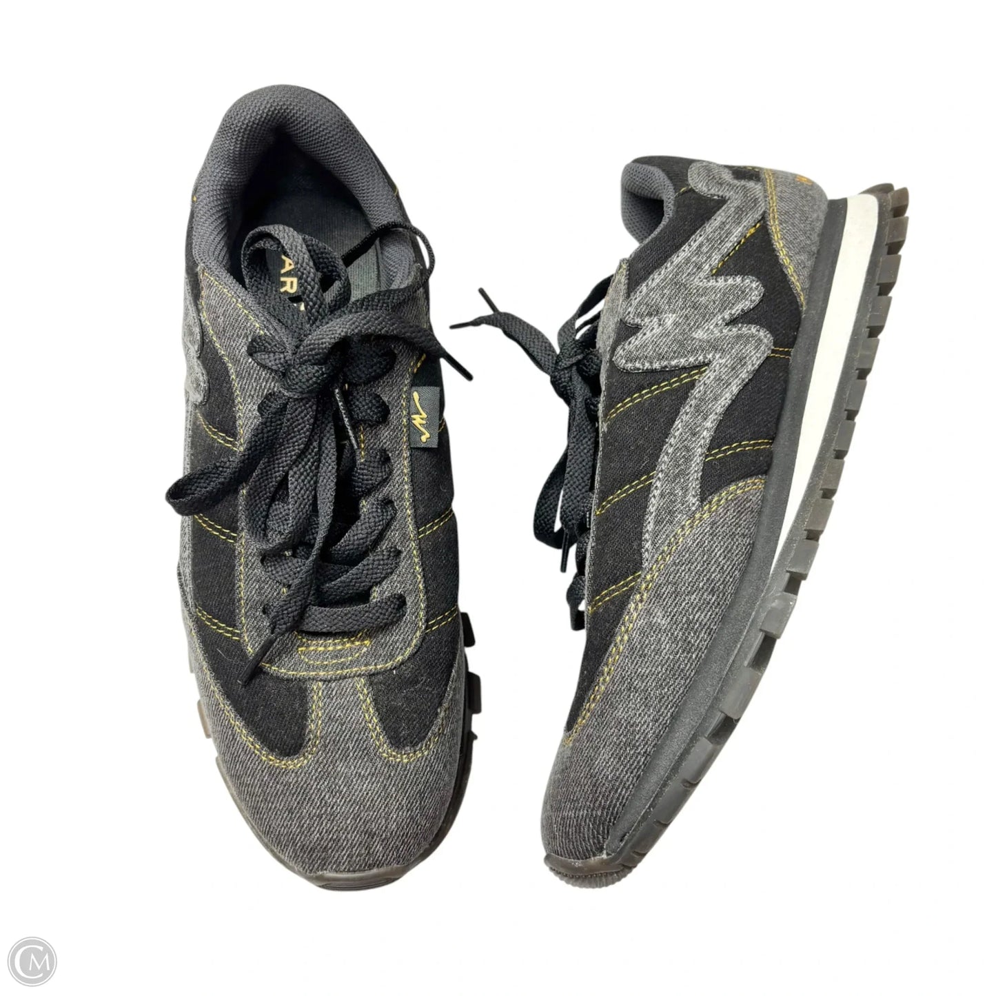 Shoes Luxury Designer By Marc Jacobs In Black & Grey, Size: 9