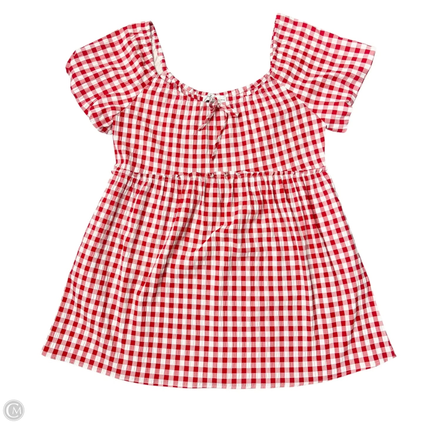 Dress Casual Short By Petal & Pup In Red & White, Size: S