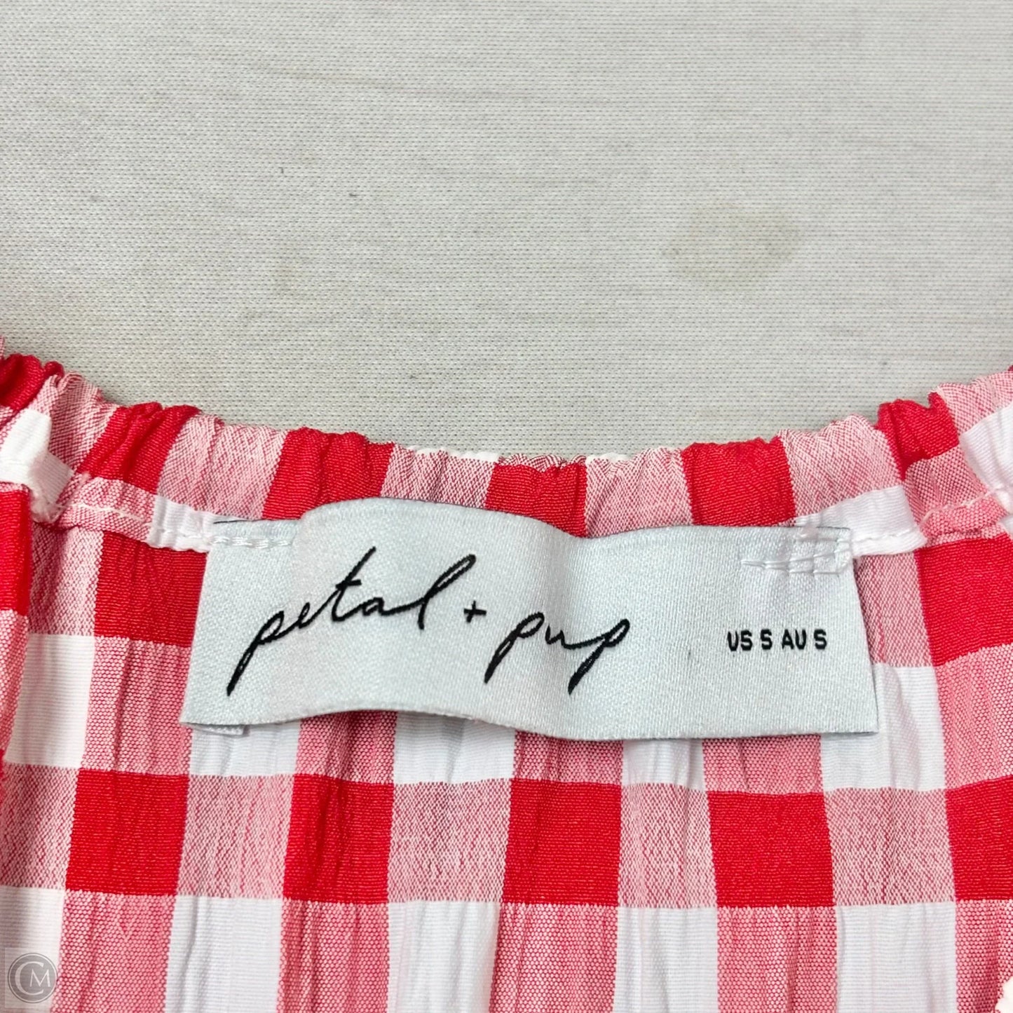 Dress Casual Short By Petal & Pup In Red & White, Size: S