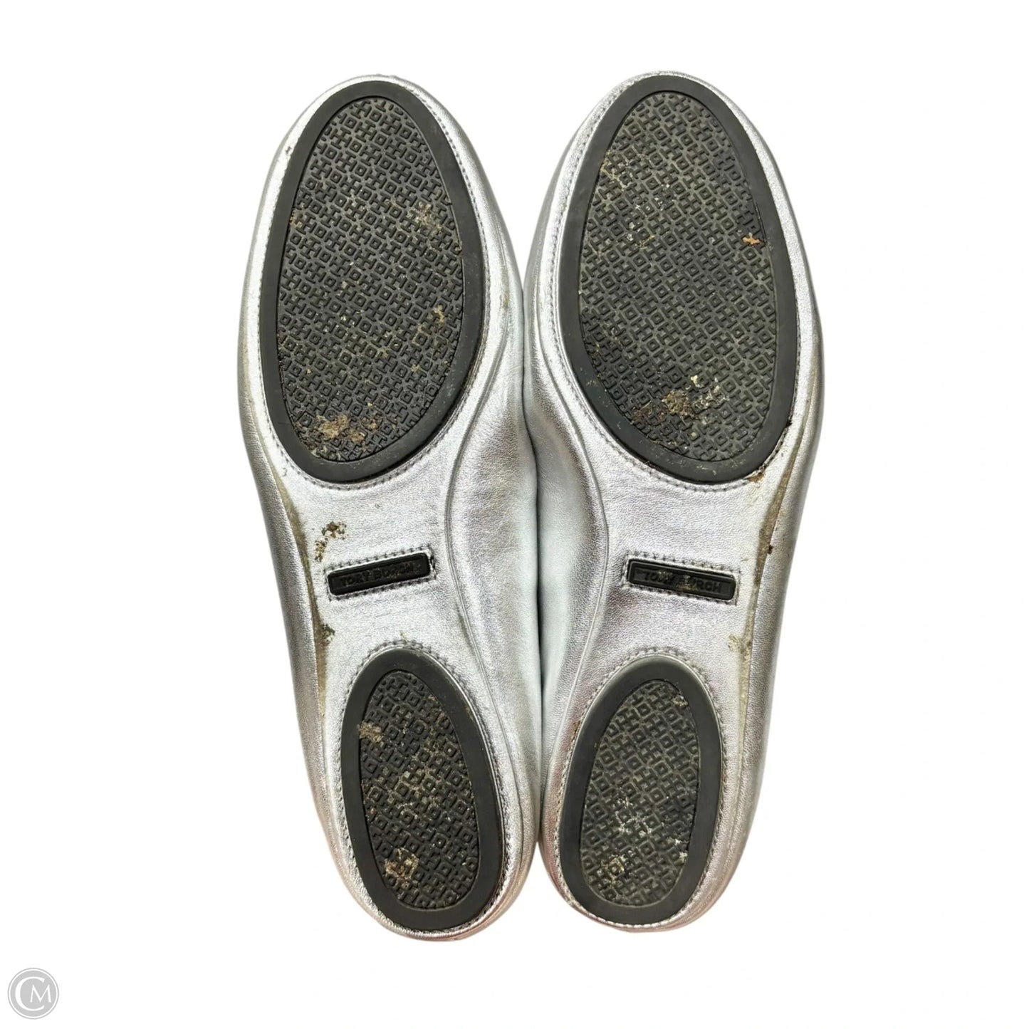 Shoes Designer By Tory Burch In Silver, Size: 10.5