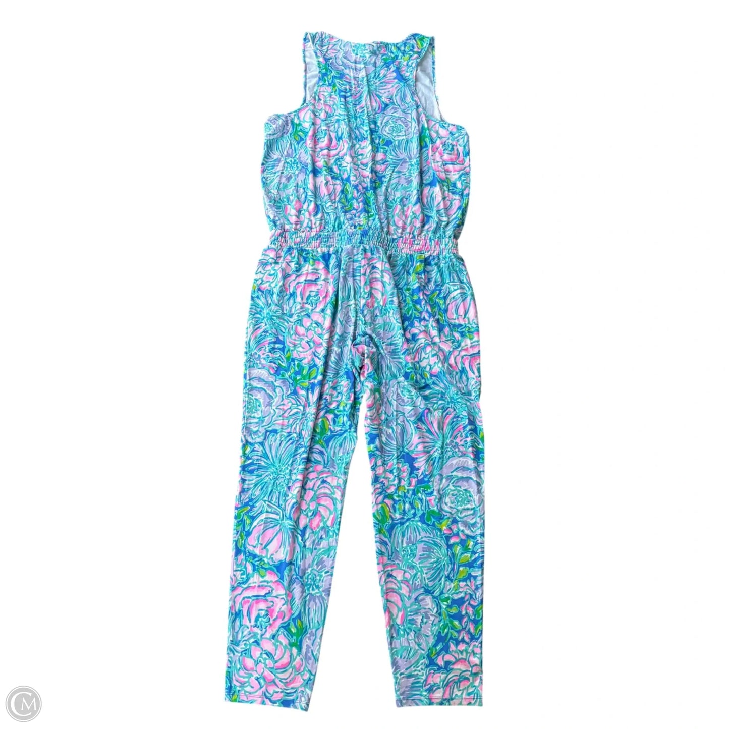 Jumpsuit Designer By Lilly Pulitzer In Floral Print, Size: Xl