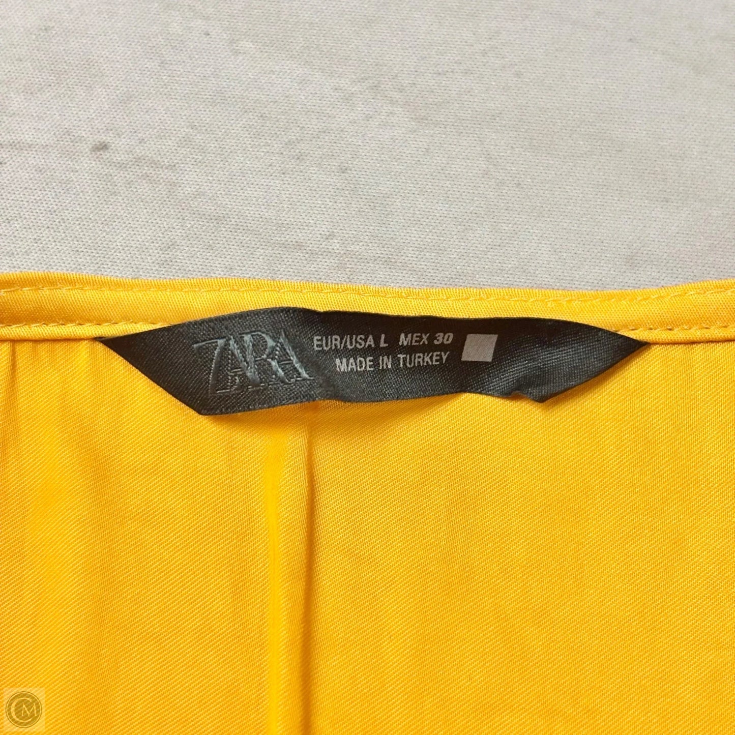 Dress Casual Short By Zara In Yellow, Size: L