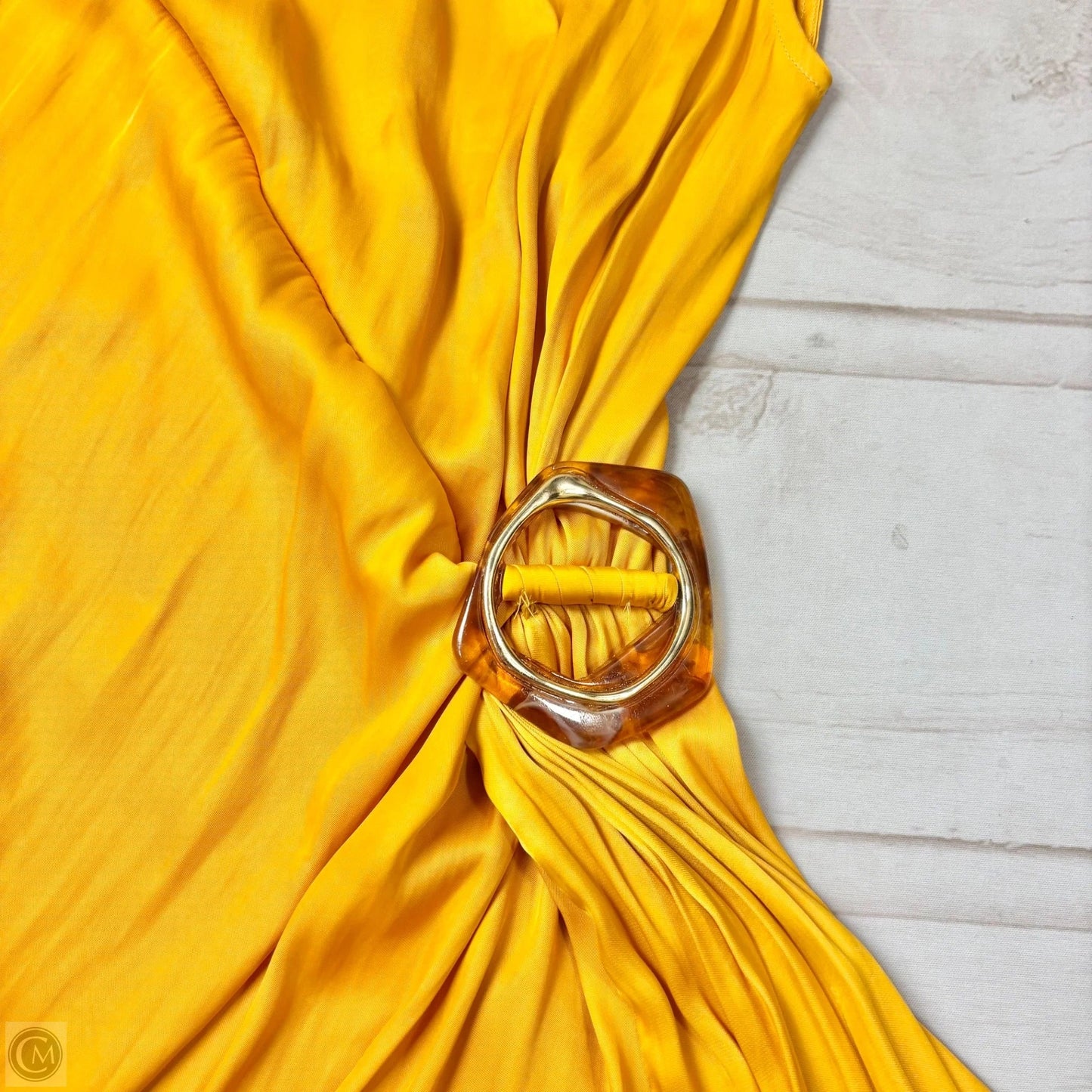 Dress Casual Short By Zara In Yellow, Size: L