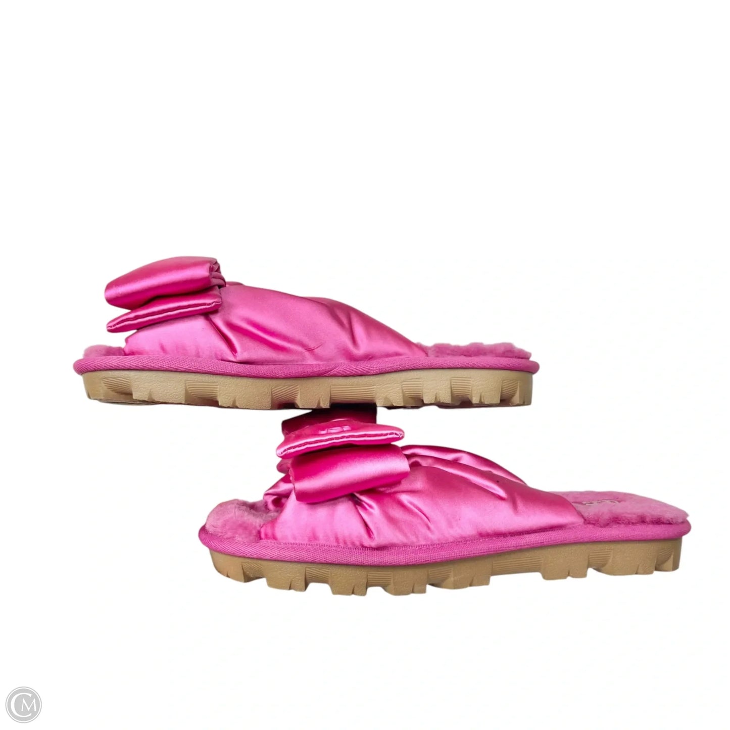 Slippers Designer By Ugg In Pink, Size: 6