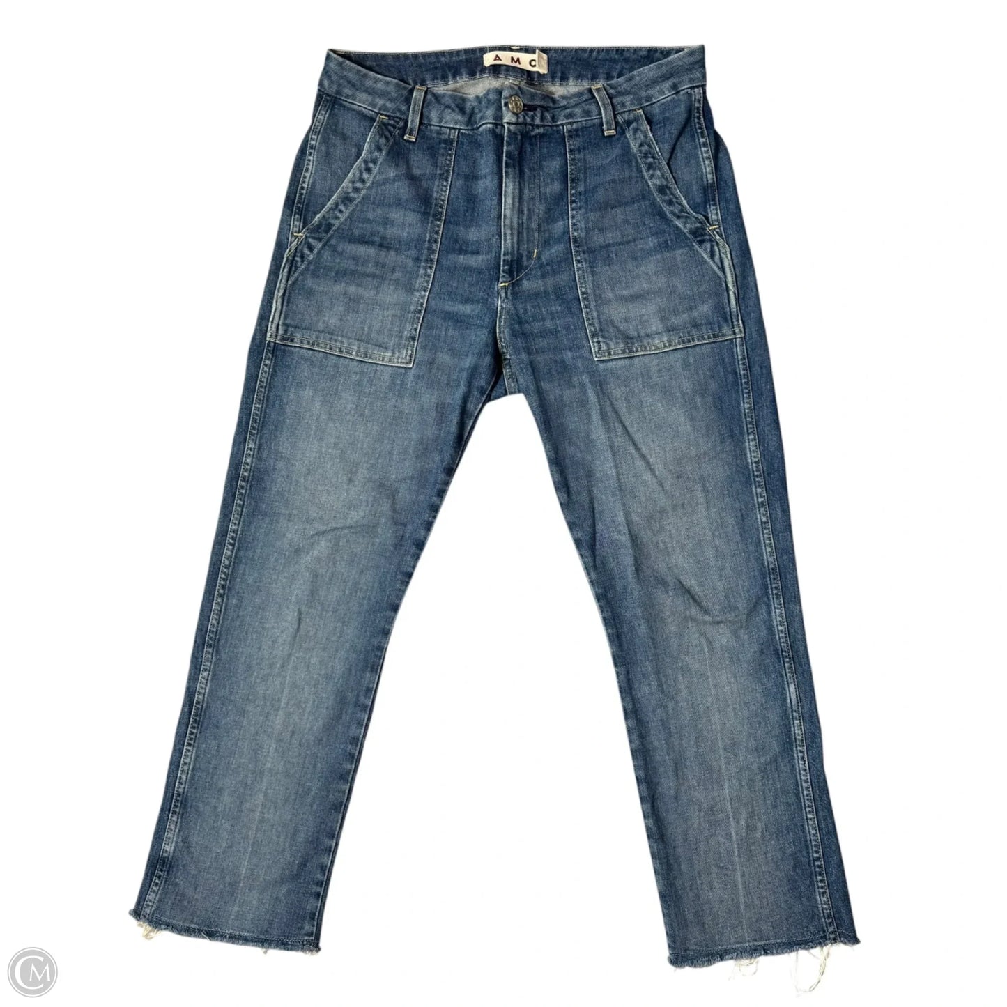 Jeans Straight By Amo In Blue Denim, Size: 8