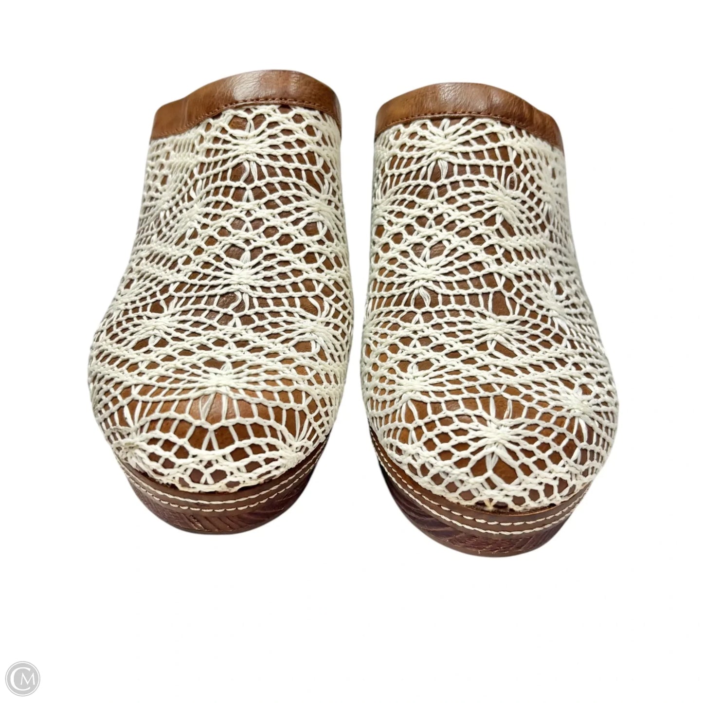 Shoes Heels Block By Kork Ease In Brown & Cream, Size: 9