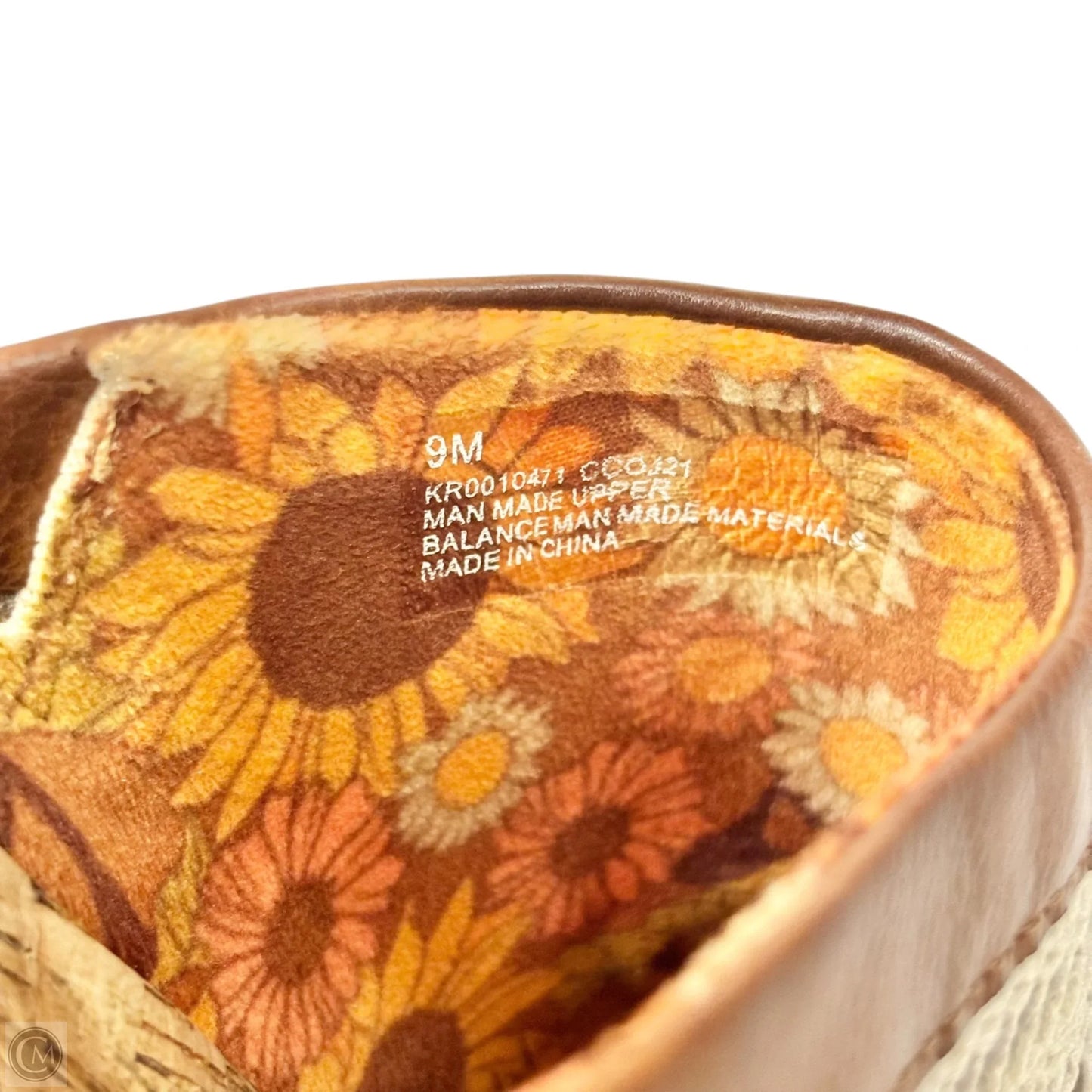 Shoes Heels Block By Kork Ease In Brown & Cream, Size: 9