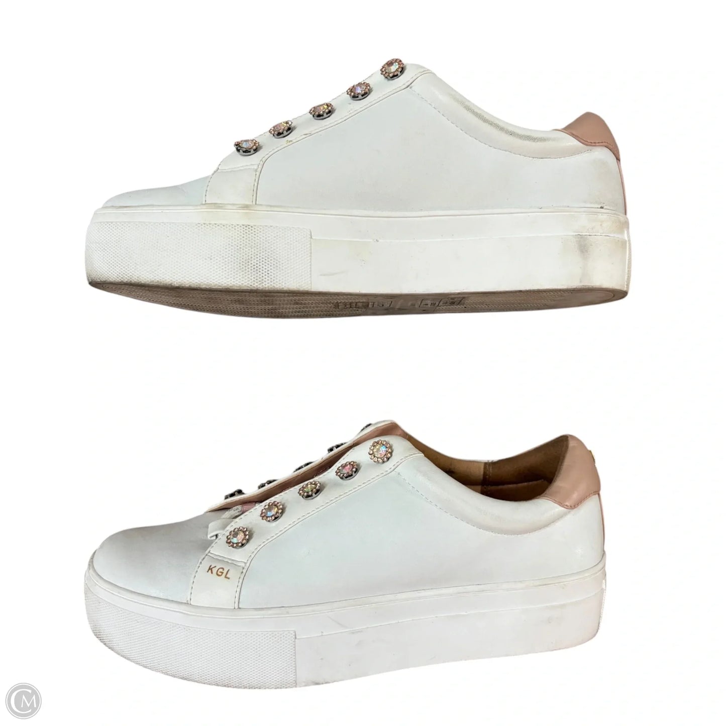Shoes Sneakers By Kurt Geiger London In White, Size: 7.5