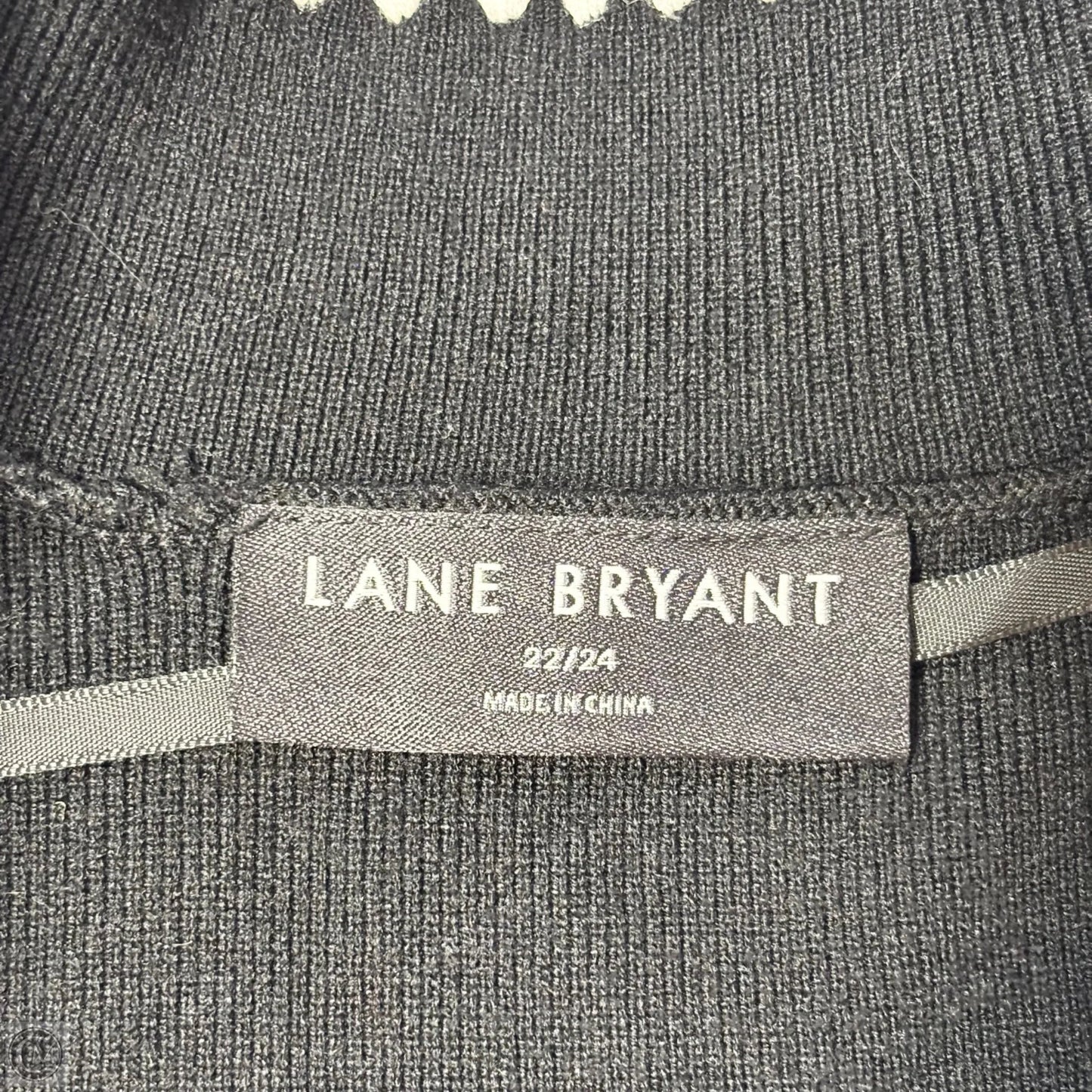 Sweater Cardigan By Lane Bryant In Black, Size: 3x