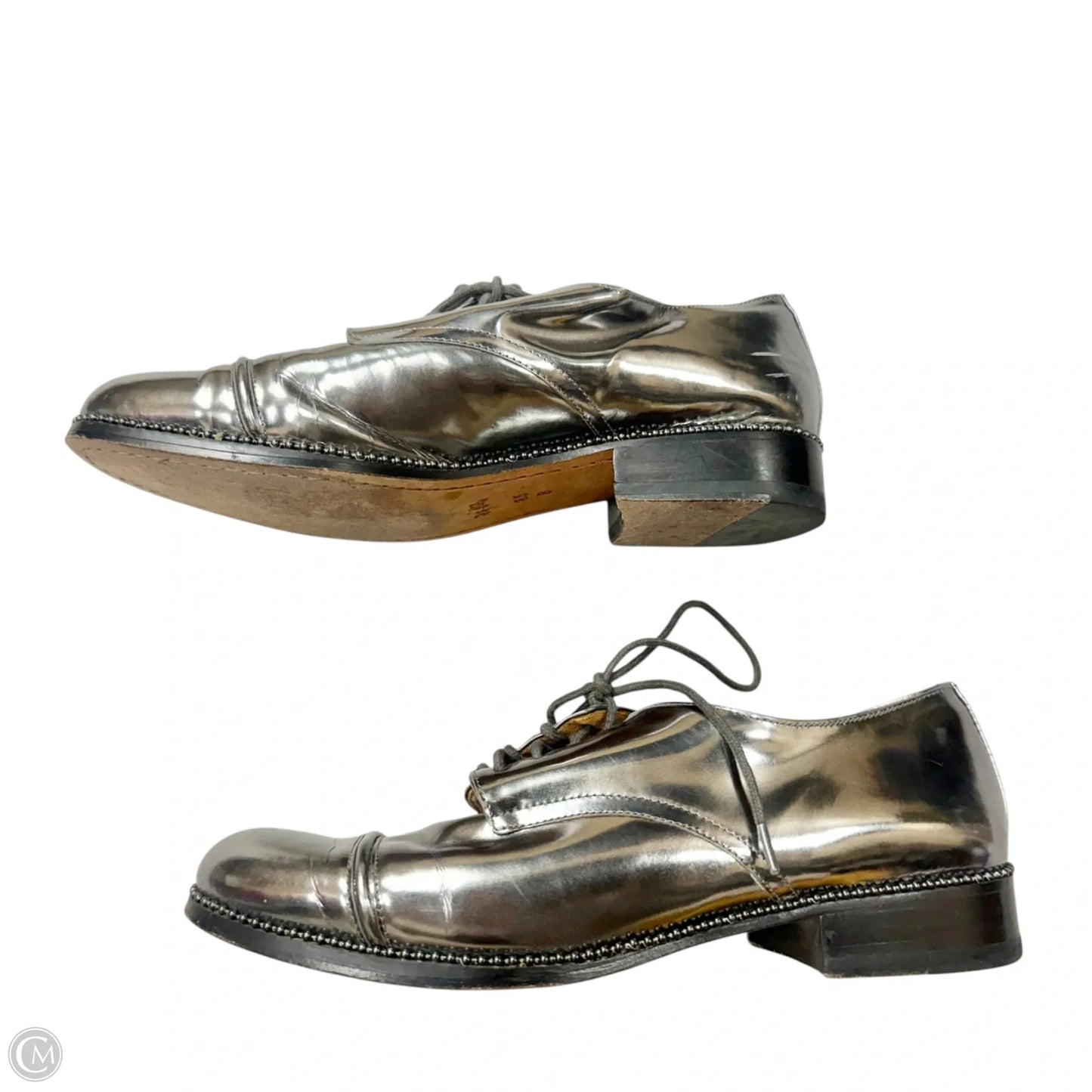 Shoes Designer By Coach In Silver, Size: 8.5