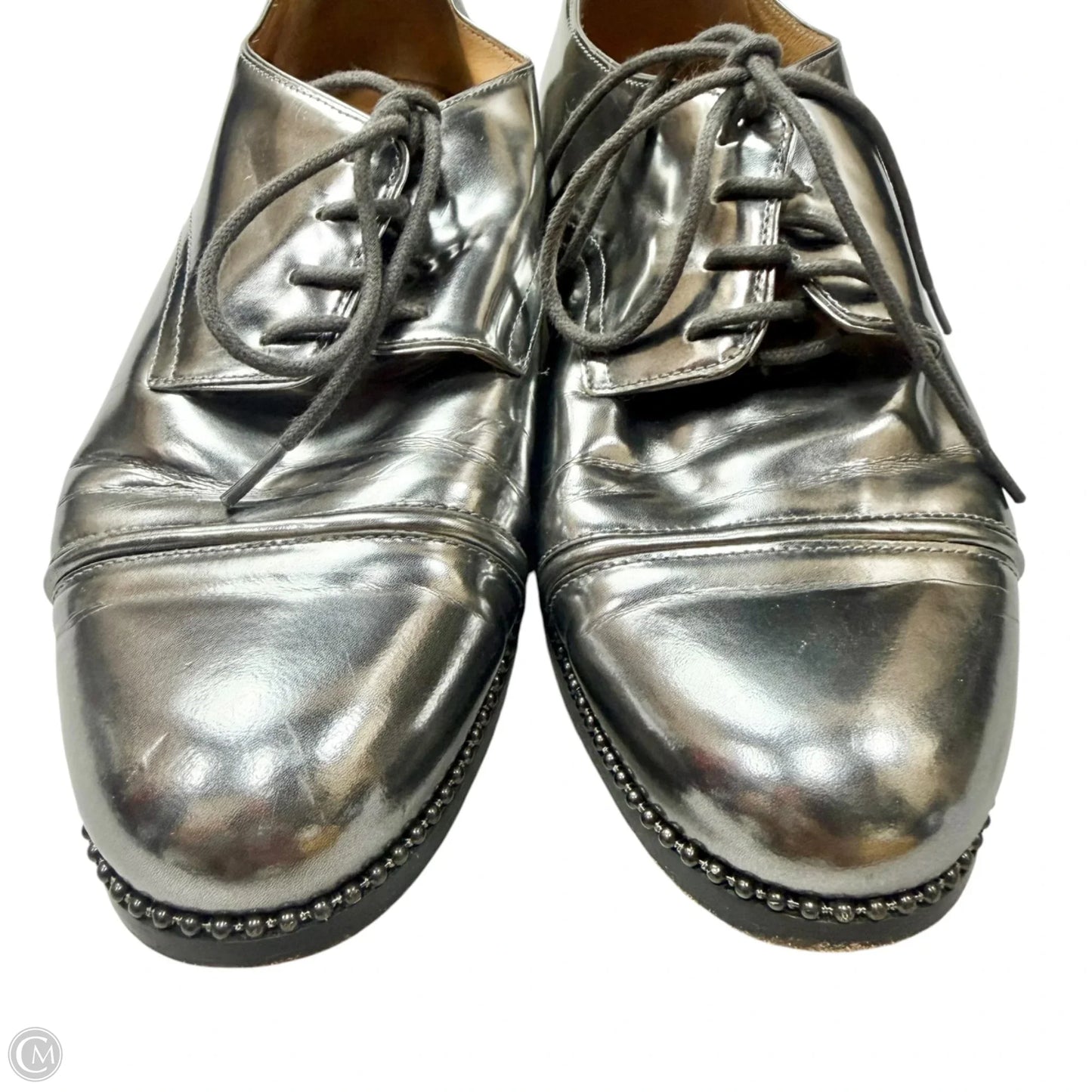 Shoes Designer By Coach In Silver, Size: 8.5