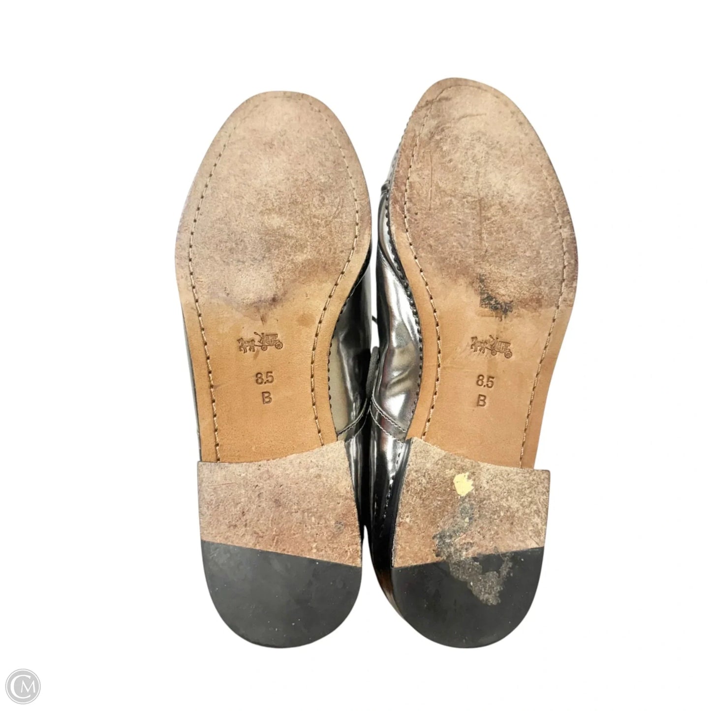 Shoes Designer By Coach In Silver, Size: 8.5