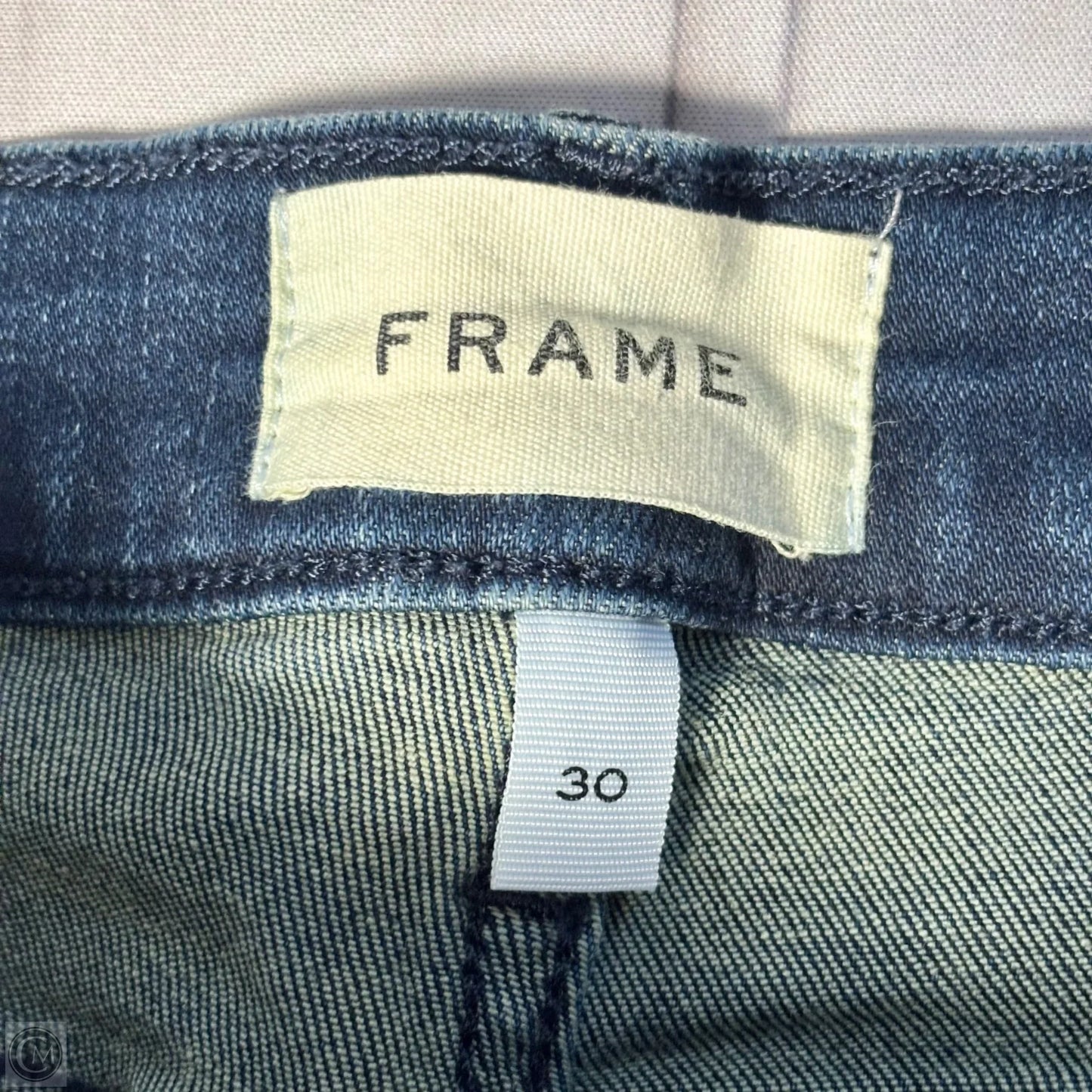 Jeans Flared By Frame In Blue Denim, Size: 10