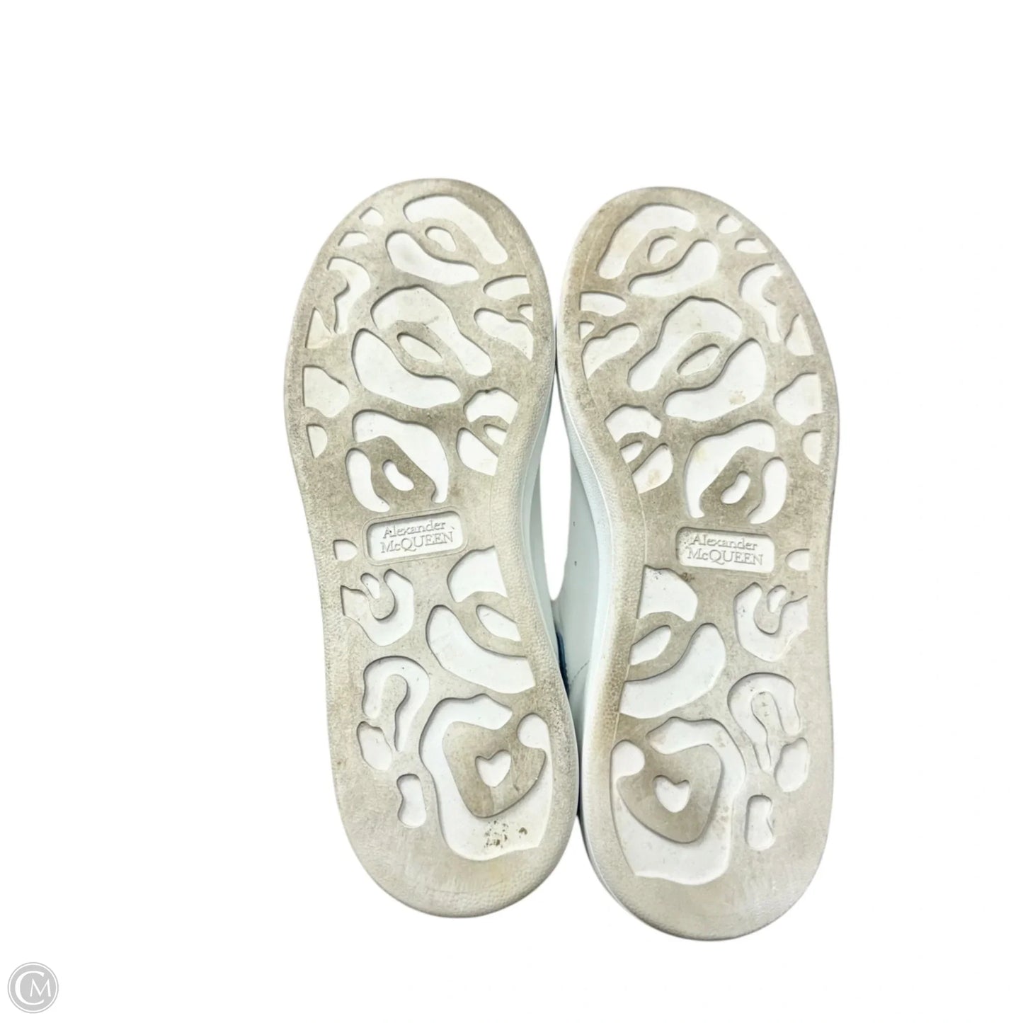 Shoes Luxury Designer By Alexander Mcqueen In Blue & White, Size: 7.5