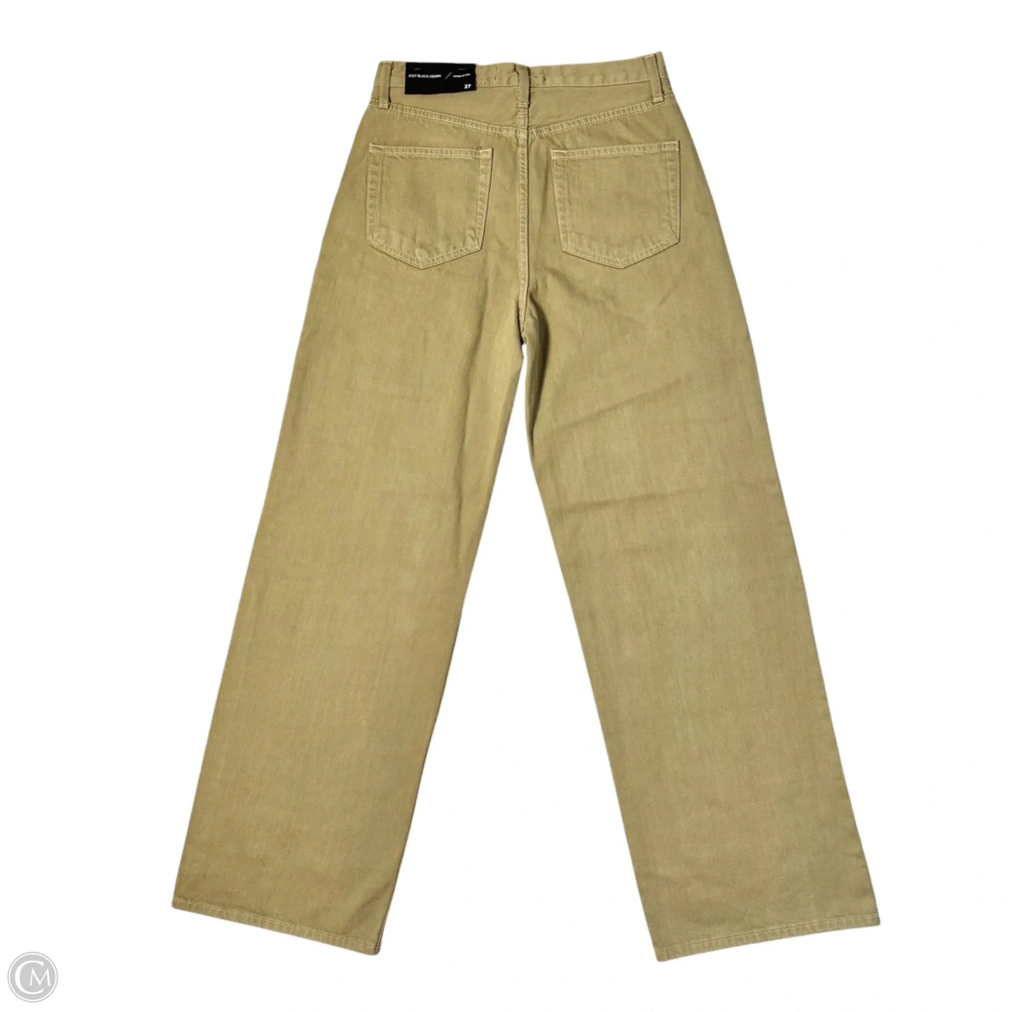 Jeans Wide Leg By Just Black In Green Denim, Size: 4