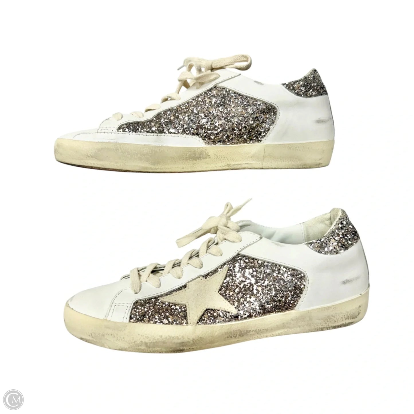 Shoes Luxury Designer By Golden Goose In White, Size: 7.5