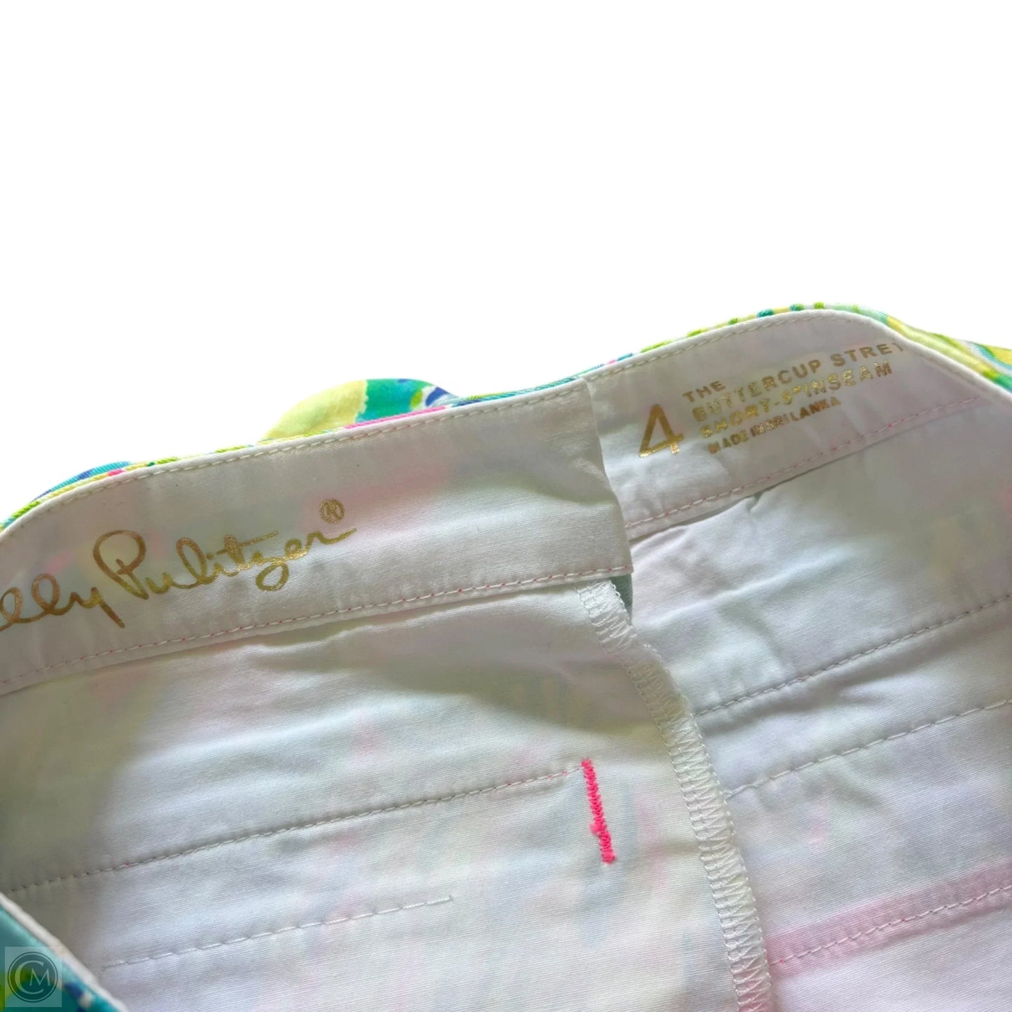 Shorts Designer By Lilly Pulitzer In Blue & Yellow, Size: 4