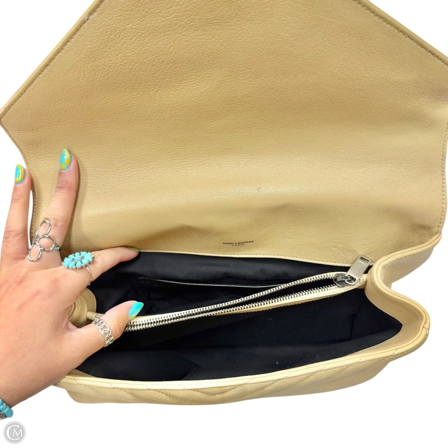 Handbag Luxury Designer By Yves Saint Laurent, Size: Large